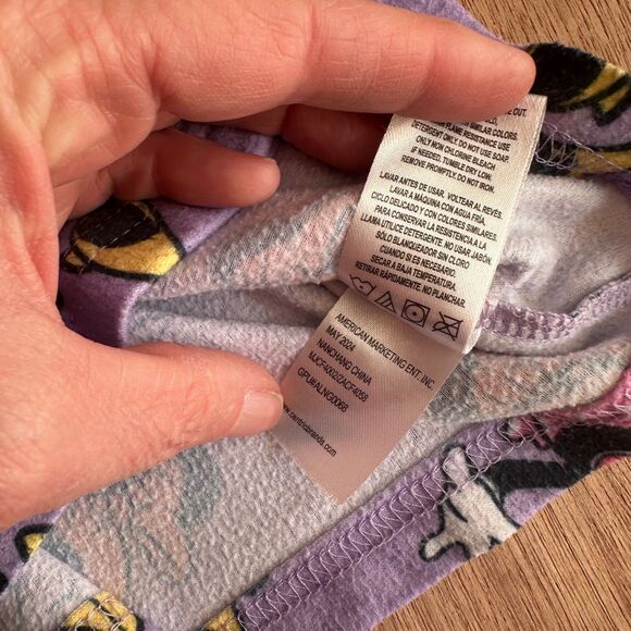 Disney Junior Minnie Mouse Girls Pajama Top Purple Fleece Button 3T - Picture 5 of 5